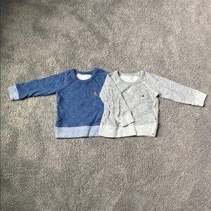 Baby GAP 18-24 months Blue and Gray Sweatshirts